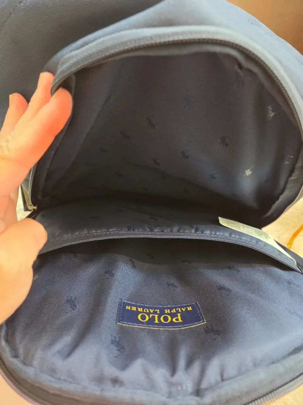 Polo Ralph Lauren Polo Bear Backpack Zip Blue School Travel